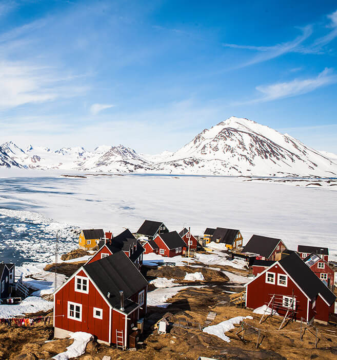 直升机登陆冰川，探访因纽特人，冰川峡湾游船