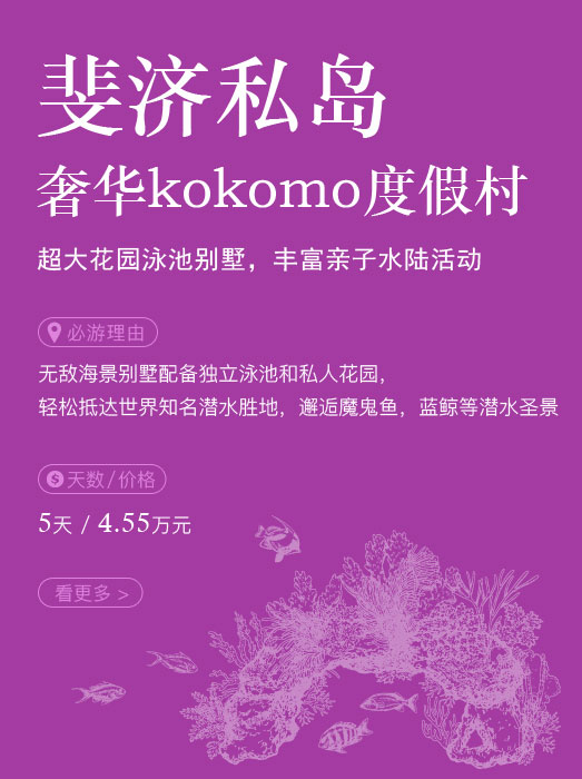 斐济私岛_奢华kokomo度假村
